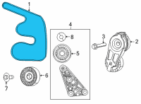 OEM Jeep Wrangler SERPENTINE Diagram - 53011498AB