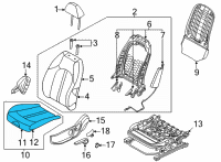 OEM 2021 Hyundai Sonata PAD ASSY-FRONT SEAT CUSHION, LH Diagram - 88151-L1100