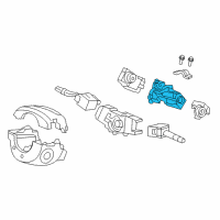 OEM Honda Fit Lock Assy., Steering Diagram - 06351-T5A-911