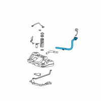 OEM 2004 Pontiac Grand Prix Pipe Asm-Fuel Tank Filler Diagram - 10309614