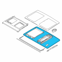 OEM BMW i3 Seal, Glass Sunroof Diagram - 54-10-7-361-004