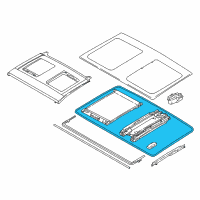 OEM 2021 BMW i3s Seal, Glass Sunroof Diagram - 54-10-7-361-004