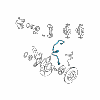 OEM 2006 Kia Optima Sensor Assembly-Front Abs R Diagram - 598302G100