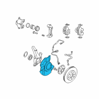 OEM 2009 Kia Optima COVER-FR BRAKE DISC Diagram - 517562G000DS