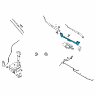 OEM 2010 Hyundai Elantra Linkage Assembly-Windshield Wiper Diagram - 98150-2H000