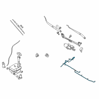 OEM Hyundai Hose Assembly-Windshield Washer Diagram - 98650-2H000