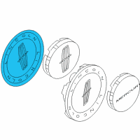 OEM Lincoln Center Cap Diagram - 9W1Z-1130-A