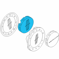 OEM Lincoln Center Cap Diagram - 9W1Z-1130-B