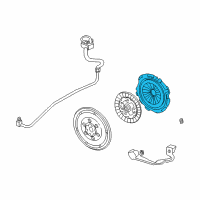 OEM 2000 Chevrolet Cavalier Plate Asm-Clutch Pressure (W/ Cover) Diagram - 22629291