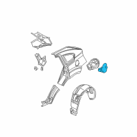 OEM 2008 Jeep Compass Housing-Fuel Filler Diagram - 5074083AC