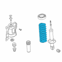 OEM 2002 Kia Optima Rear Coil Springs Diagram - 5535038600DS