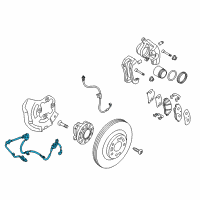 OEM 2011 Hyundai Genesis Cable Assembly-ABS.EXT, RH Diagram - 59830-3M000