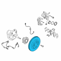 OEM Hyundai Genesis Disc-Front Wheel Brake Diagram - 51712-B1800