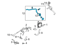 OEM Lexus NX250 HOSE, WATER BY-PASS Diagram - 16261-25080