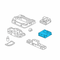 OEM 2018 Honda Civic Light Assy., Ambient Diagram - 34180-TBA-A01ZB