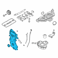 OEM 2020 Infiniti QX50 Cover Assembly-Front, Timing Chain Diagram - 13500-5NA1A