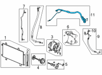 OEM Acura MDX INNER HEAT EXCHANGER Diagram - 80330-TYA-A01