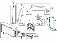 OEM Acura MDX HOSE, DISCHARGE Diagram - 80315-TYA-A01