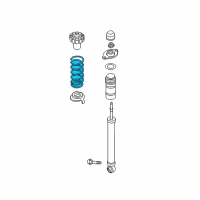 OEM 2010 Infiniti FX35 Rear Suspension Spring Diagram - 55020-1CF1A