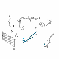 OEM 2009 Hyundai Santa Fe Pipe Assembly-Suction & Liquid Diagram - 97770-0W000