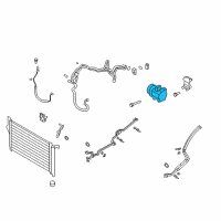 OEM Hyundai Santa Fe Compressor Assembly Diagram - 97701-2B201