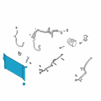 OEM 2008 Hyundai Santa Fe Condenser Assembly-Cooler Diagram - 97606-2B000-AS