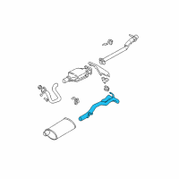 OEM 1994 Chevrolet S10 Muffler Tail Pipe Assembly Diagram - 15999669