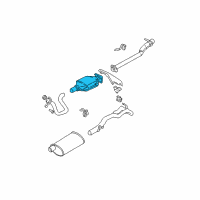 OEM 1994 GMC Sonoma Catalytic Converter Diagram - 25143990