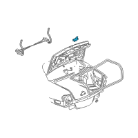 OEM 2005 Pontiac Bonneville Cylinder Kit, Rear Compartment Lid Lock (Uncoded) Diagram - 12458565