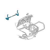 OEM Pontiac Bonneville Hinge Asm-Rear Compartment Lid Diagram - 25712090