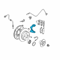 OEM 2005 BMW 325xi Calliper Carrier Diagram - 34-21-6-758-134