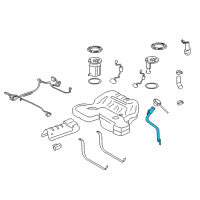 OEM 2015 Cadillac CTS Filler Pipe Diagram - 20931174