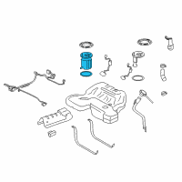 OEM 2011 Cadillac CTS Fuel Pump Diagram - 13594059