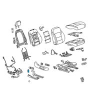 OEM Chevrolet Malibu Seat Switch Knob Diagram - 23479401