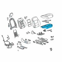 OEM 2020 Chevrolet Traverse Seat Cushion Pad Diagram - 84512070