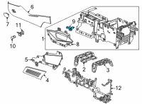 OEM 2022 Cadillac Escalade ESV Courtesy Lamp Diagram - 84568459