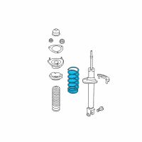 OEM Infiniti Q70 Rear Suspension Spring Diagram - 55020-1MG2A