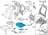 OEM 2021 Ford F-150 PAD - SEAT CUSHION Diagram - ML3Z-1663223-B