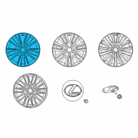 OEM 2015 Lexus LS600h Wheel, Disc Chrome P Diagram - 4261A-50122