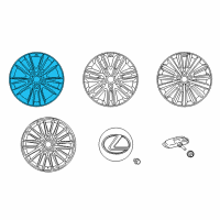 OEM 2013 Lexus LS460 Wheel, Disc Chrome P Diagram - 4261A-50122