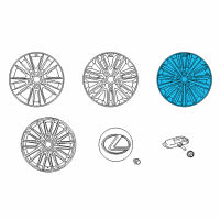OEM 2015 Lexus LS600h Wheel, Disc Chrome P Diagram - 4261A-50142