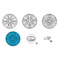 OEM 2014 Lexus LS460 Wheel, Disc Diagram - 42611-50680