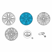 OEM 2015 Lexus LS460 Wheel, Disc Chrome P Diagram - 4261A-50162