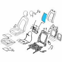 OEM Lincoln MKZ Seat Back Heater Diagram - DP5Z-14D696-B