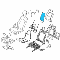 OEM 2013 Lincoln MKZ Seat Back Heater Diagram - DP5Z-14D696-B