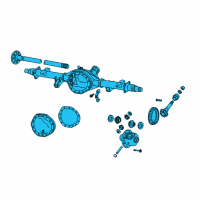 OEM Ram 2500 Axle-Rear Complete Diagram - 5146386AL