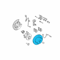 OEM Lexus RX400h Disc, Rear Diagram - 42431-48041