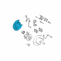 OEM 2008 Lexus RX400h Plate Sub-Assy, Parking Brake, LH Diagram - 46504-48020