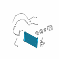 OEM 2006 Ford Focus Condenser Diagram - 6S4Z-19712-A
