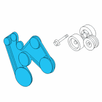 OEM Dodge Dakota Belt-SERPENTINE Diagram - 53032037AM